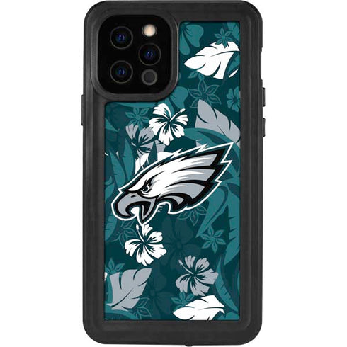 NFL Philadelphia Eagles Tropical Print iPhone 12 Pro Waterproof Case
