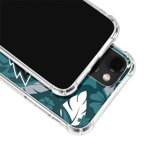 NFL Philadelphia Eagles Tropical Print iPhone 13 Clear Case