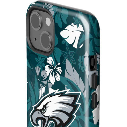 NFL Philadelphia Eagles Tropical Print iPhone 13 Impact Case
