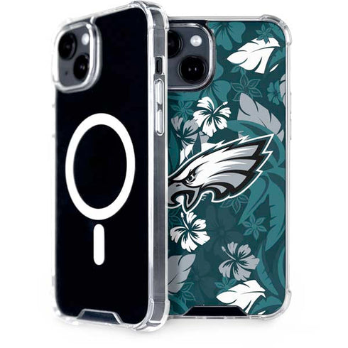 NFL Philadelphia Eagles Tropical Print iPhone 13 MagSafe Case