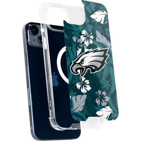 NFL Philadelphia Eagles Tropical Print iPhone 13 MagSafe Case