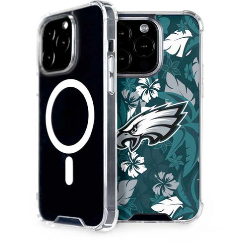 NFL Philadelphia Eagles Tropical Print iPhone 13 Pro MagSafe Case