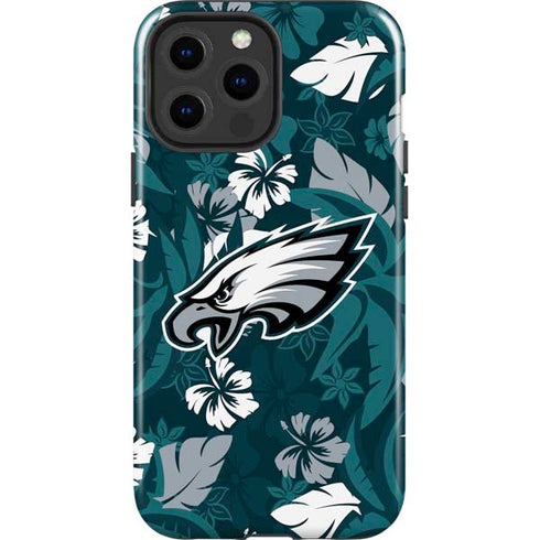 NFL Philadelphia Eagles Tropical Print iPhone 13 Pro Max Impact Case
