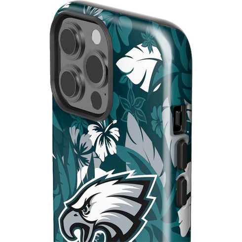 NFL Philadelphia Eagles Tropical Print iPhone 13 Pro Max Impact Case