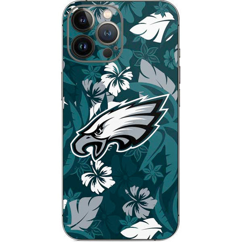NFL Philadelphia Eagles Tropical Print iPhone 13 Pro Max Skin