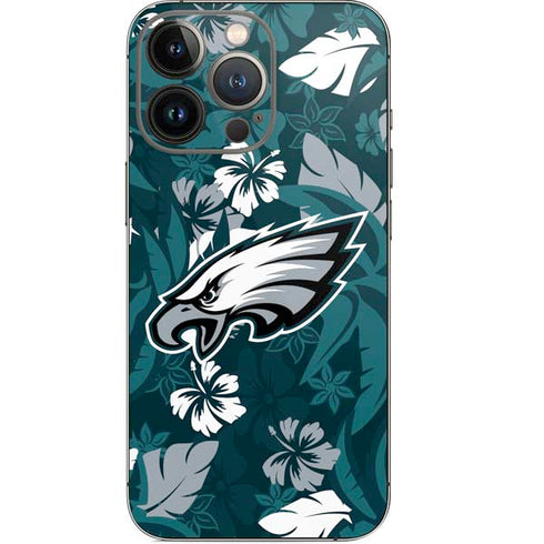 NFL Philadelphia Eagles Tropical Print iPhone 13 Pro Skin