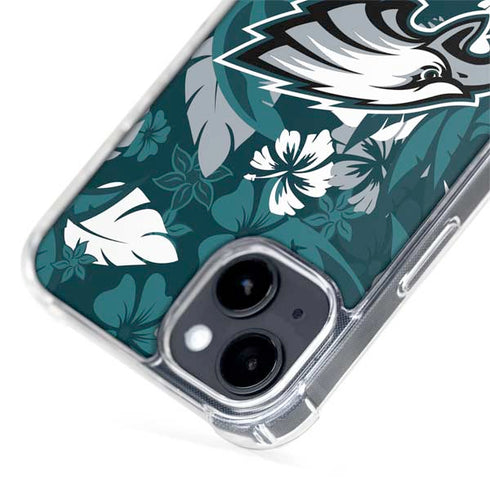 NFL Philadelphia Eagles Tropical Print iPhone 15 Plus MagSafe Case