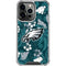 NFL Philadelphia Eagles Tropical Print iPhone 15 Pro Clear Case