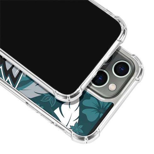 NFL Philadelphia Eagles Tropical Print iPhone 15 Pro Clear Case