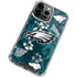 NFL Philadelphia Eagles Tropical Print iPhone 14 Pro Clear Case