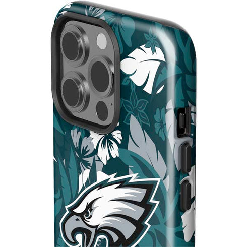 NFL Philadelphia Eagles Tropical Print iPhone 14 Pro Impact Case