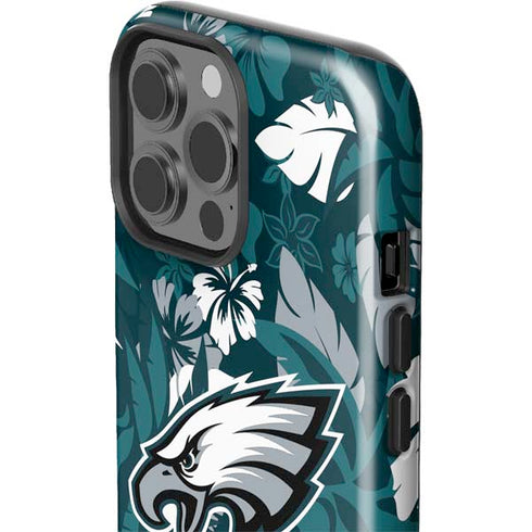 NFL Philadelphia Eagles Tropical Print iPhone 14 Pro Max Impact Case