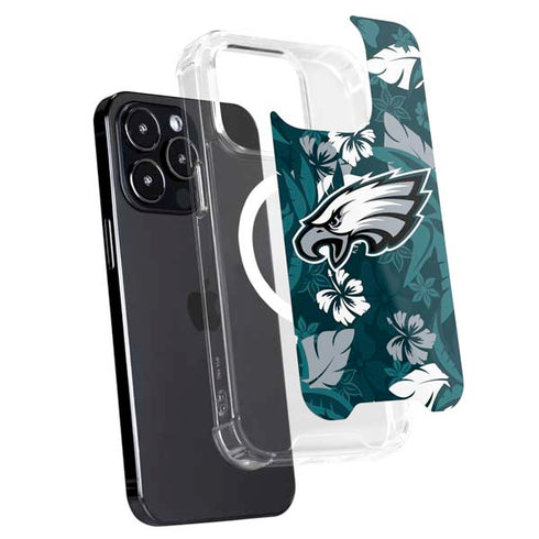 NFL Philadelphia Eagles Tropical Print iPhone 15 Pro Max MagSafe Case