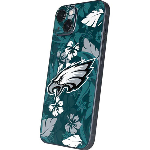 NFL Philadelphia Eagles Tropical Print iPhone 14 Skin