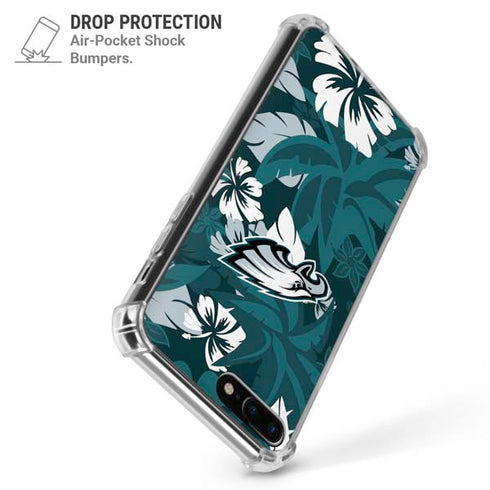 NFL Philadelphia Eagles Tropical Print iPhone 7/8 Plus Clear Case