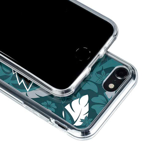 NFL Philadelphia Eagles Tropical Print iPhone SE (2nd & 3rd Gen) Clear Case