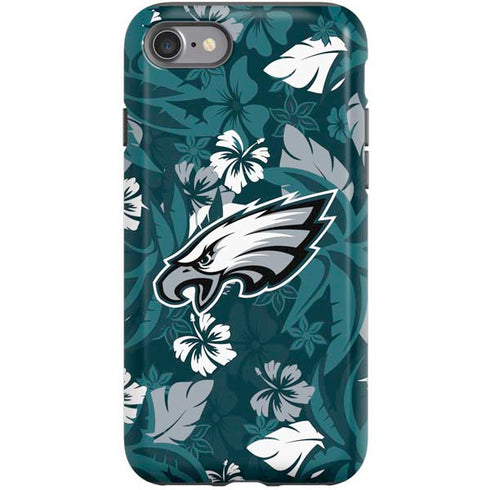 NFL Philadelphia Eagles Tropical Print iPhone SE (2nd & 3rd Gen) Pro Case