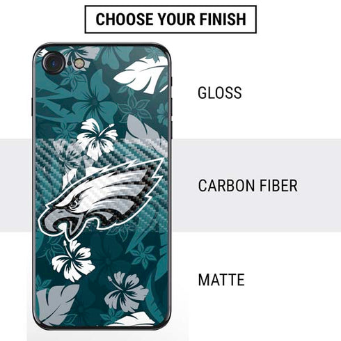 NFL Philadelphia Eagles Tropical Print iPhone SE (2nd & 3rd Gen) Skin