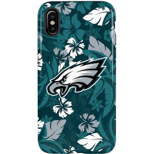 NFL Philadelphia Eagles Tropical Print iPhone X Pro Case