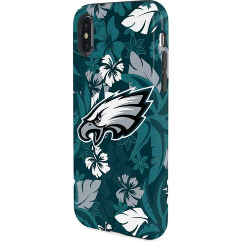 NFL Philadelphia Eagles Tropical Print iPhone X Pro Case