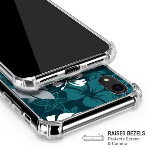 NFL Philadelphia Eagles Tropical Print iPhone XR Clear Case