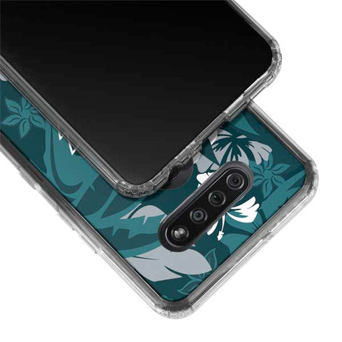 NFL Philadelphia Eagles Tropical Print LG K51/Q51 Clear Case
