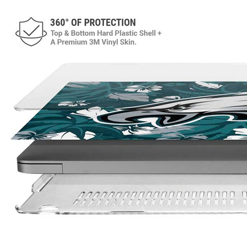NFL Philadelphia Eagles Tropical Print MacBook Pro 16in (2021-25) Case plus Skin