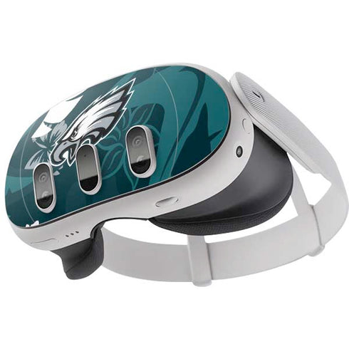 NFL Philadelphia Eagles Tropical Print Meta Quest 3 Skin