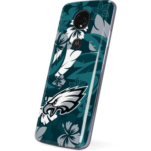 NFL Philadelphia Eagles Tropical Print Moto E5 Plus Skin