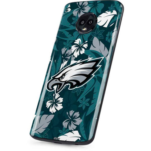NFL Philadelphia Eagles Tropical Print Moto G6 Skin