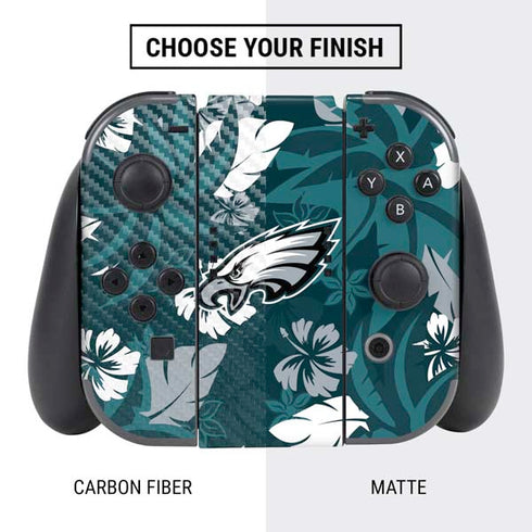 NFL Philadelphia Eagles Tropical Print Nintendo Switch Bundle Skin