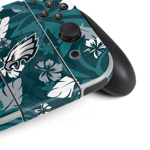 NFL Philadelphia Eagles Tropical Print Nintendo Switch OLED (2021) Skin