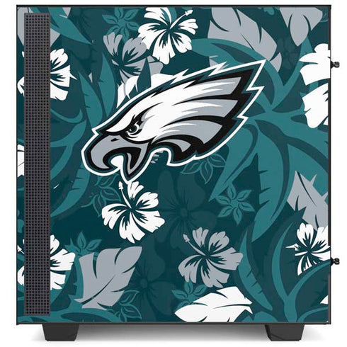 NFL Philadelphia Eagles Tropical Print NZXT H510 Compact ATX Mid-Tower Case Skin