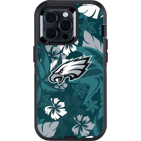 NFL Philadelphia Eagles Tropical Print Otterbox Defender iPhone Skin