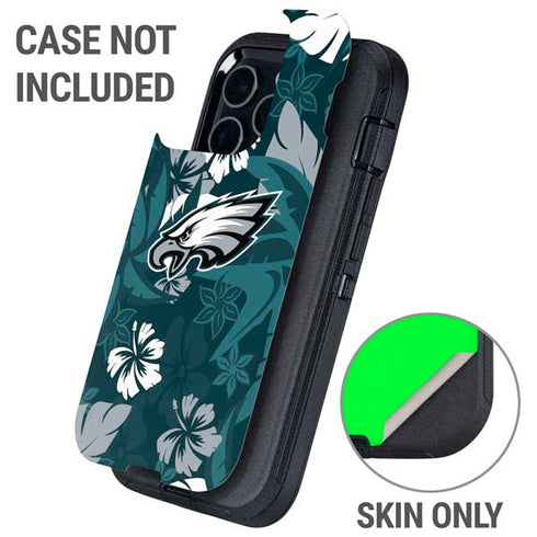 NFL Philadelphia Eagles Tropical Print Otterbox Defender iPhone Skin