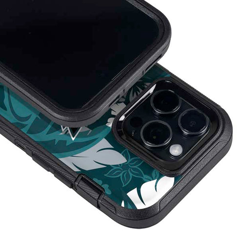 NFL Philadelphia Eagles Tropical Print Otterbox Defender iPhone Skin