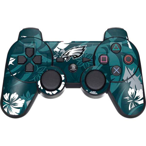 NFL Philadelphia Eagles Tropical Print PS3 Dual Shock wireless controller Skin