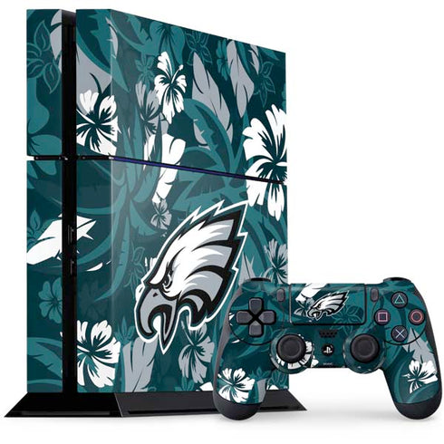 NFL Philadelphia Eagles Tropical Print PS4 Console and Controller Bundle Skin