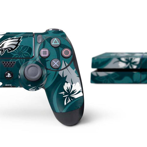 NFL Philadelphia Eagles Tropical Print PS4 Console and Controller Bundle Skin