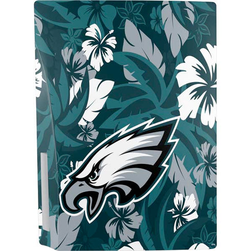 NFL Philadelphia Eagles Tropical Print PS5 Console Skin