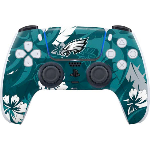 NFL Philadelphia Eagles Tropical Print PS5 Controller Skin