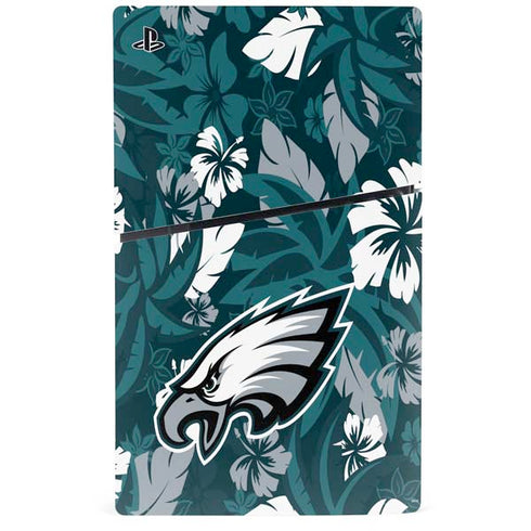 NFL Philadelphia Eagles Tropical Print PS5 Slim Digital Edition Console Skin