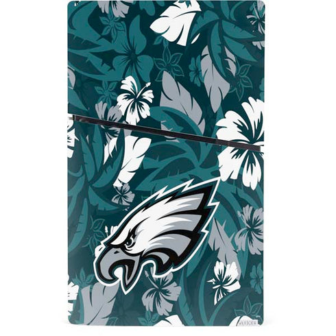 NFL Philadelphia Eagles Tropical Print PS5 Slim Digital Edition Console Skin