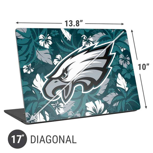 NFL Philadelphia Eagles Tropical Print Universal Laptop 17in (13.8 x 10in) Skin