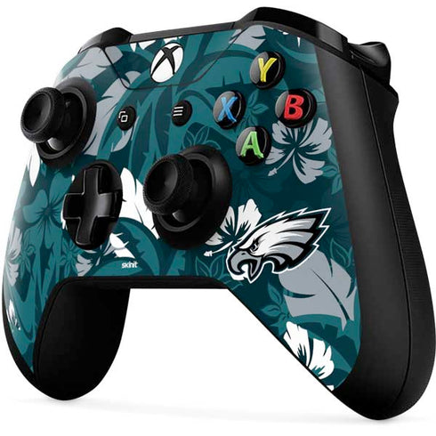 NFL Philadelphia Eagles Tropical Print Xbox One X Controller Skin