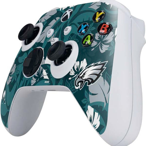 NFL Philadelphia Eagles Tropical Print Xbox Series S Controller Skin
