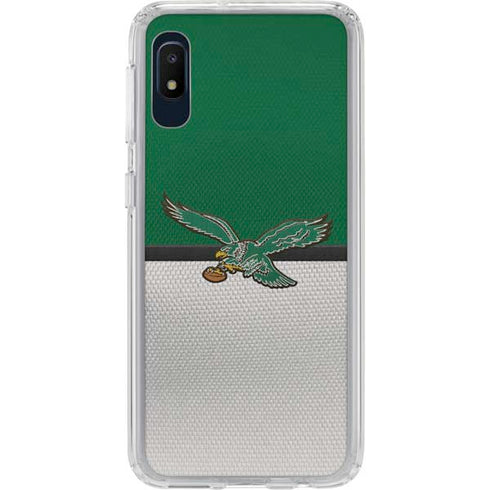 NFL Philadelphia Eagles Vintage Galaxy A10e Clear Case