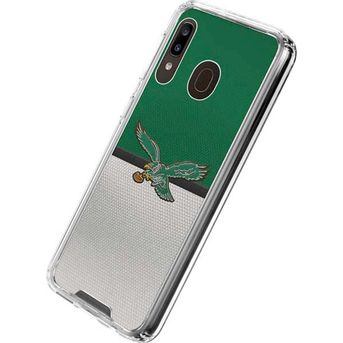 NFL Philadelphia Eagles Vintage Galaxy A30 Clear Case