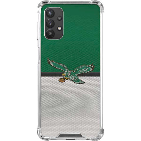 NFL Philadelphia Eagles Vintage Galaxy A32 5G Clear Case