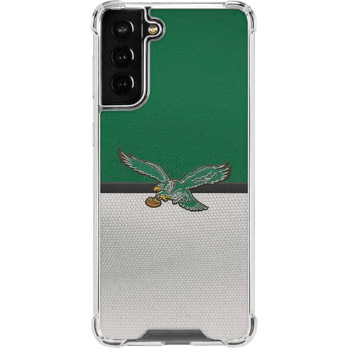 NFL Philadelphia Eagles Vintage Galaxy S21 FE Clear Case